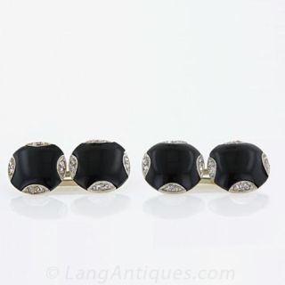 Deco Diamond & Onyx Tuxedo Set