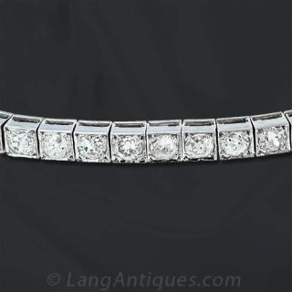 Deco Diamond Straight Line Bracelet