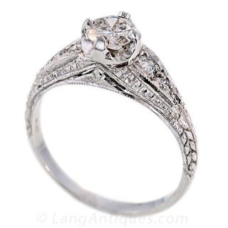 Deco Style Diamond Solitaire