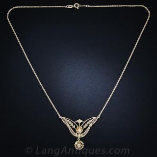 Delicate Antique Diamond Necklace