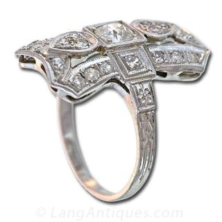 Delicate Diamond Dinner Ring