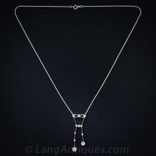 Delicate Diamond Negligee Necklace