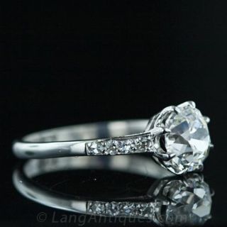 Delicate Old Mine Cut Diamond Solitaire Ring