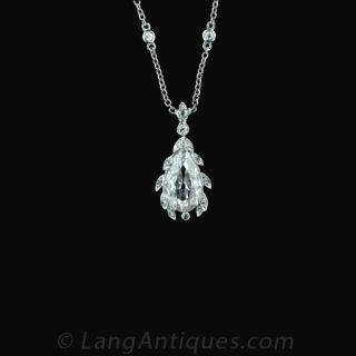 Delicate-Pear-Cut-Diamond-Pendant-Main-View