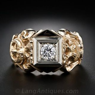 Diamond 32nd Degree Masonic Ring