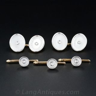 Diamond and Mother-of-Pearl Dress Set
