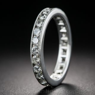 Diamond and Platinum Eternity Wedding Band