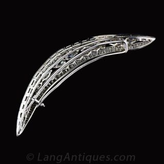Diamond and Platinum Hair Barrette