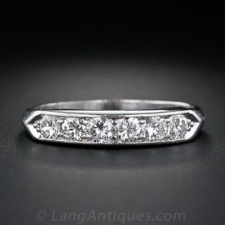 Diamond Platinum Wedding Band