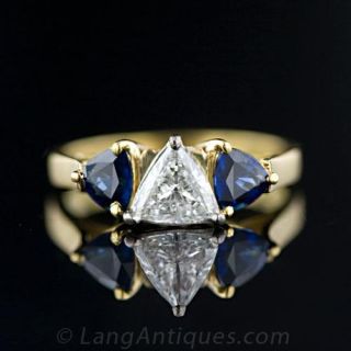 Diamond and Sapphire Ring