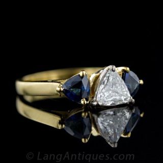 Diamond and Sapphire Ring