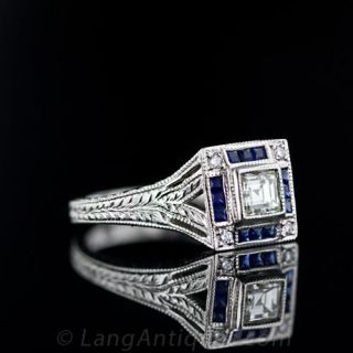 Diamond and Sapphire Ring