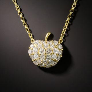 Diamond Apple Pendant - 1