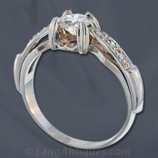 Diamond Art Deco Engagement Ring