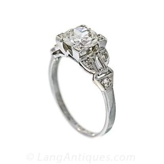 Diamond Art Deco Ring