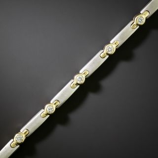 Diamond Bar Link Bracelet - 3