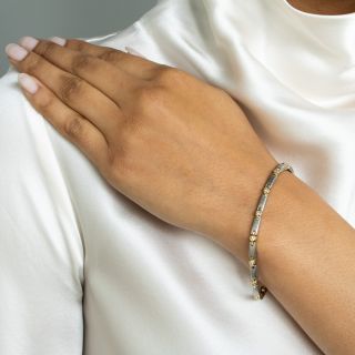 Diamond Bar Link Bracelet