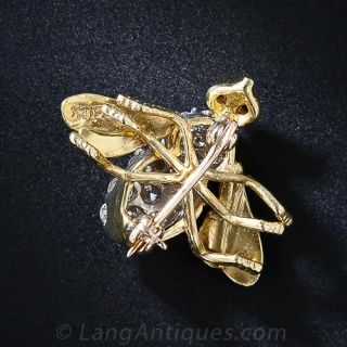 Diamond Bee Pin 