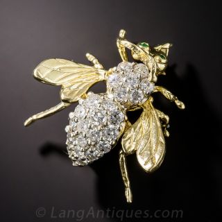 Diamond Bee Pin - 2