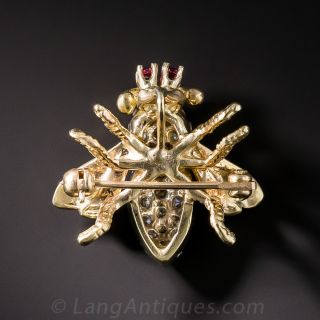 Diamond Bee Pin 