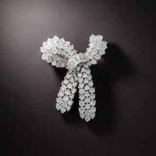 Diamond Bow Brooch by Kurt Wayne - 1