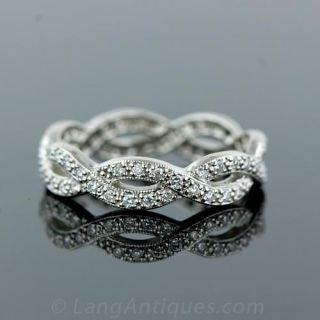 Diamond Braid-Style Eternity Band