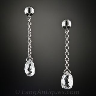 Diamond Briolette Earrings