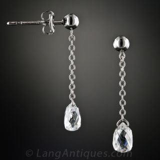 Diamond Briolette Earrings