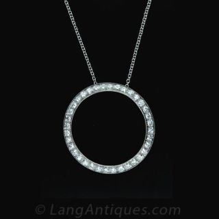 Diamond Circle Necklace Main View