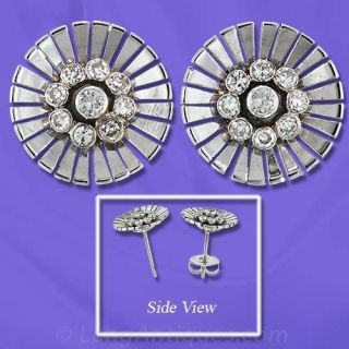 Diamond Cluster Earrings