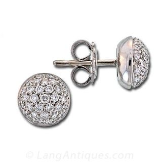 Diamond Cluster Earrings