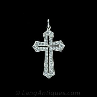 Diamond Cross Pendant Main View