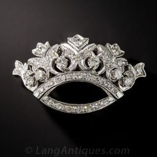 Diamond Crown Pin