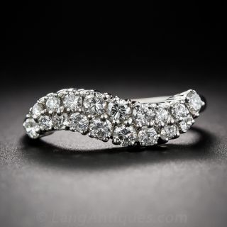 Diamond Curved Band Ring