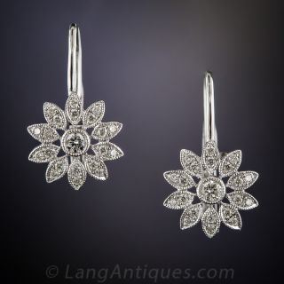Diamond Daisy Earrings