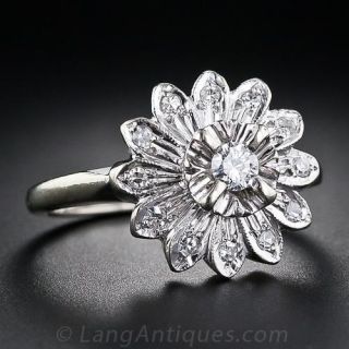 Diamond Daisy Ring