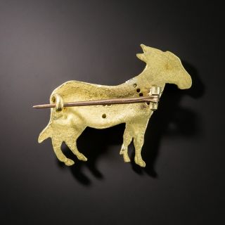 Antique Diamond Donkey Pin