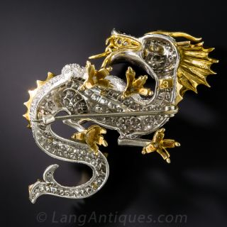Diamond Dragon Brooch by McTeigue