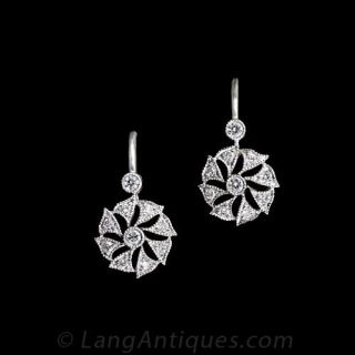 Vintage Diamond Earrings 
