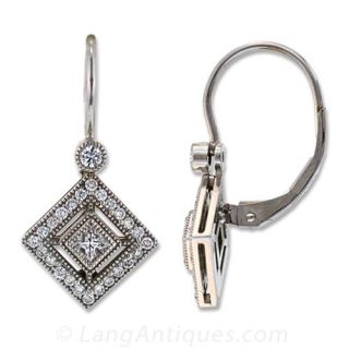 Diamond Drop Earrings