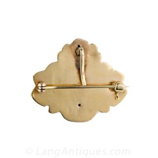 Diamond & Enamel Tiger  Watch Pin/Brooch