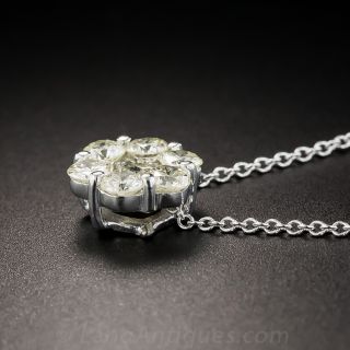 Diamond Flower Pendant  