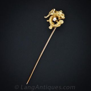 Diamond Griffin Stickpin
