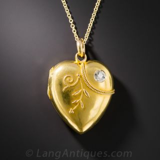 Diamond Heart Locket - 1