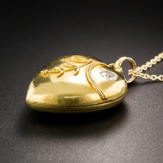 Diamond Heart Locket