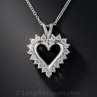 Diamond Heart Pendant Necklace