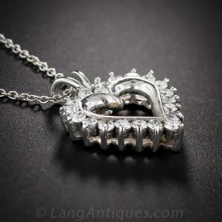 Diamond Heart Pendant Necklace