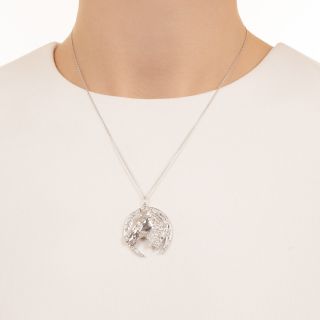 Diamond Horse Pendant