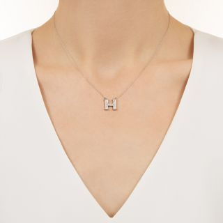 Diamond Initial "H"