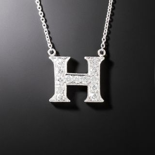 Diamond Initial "H" - 6